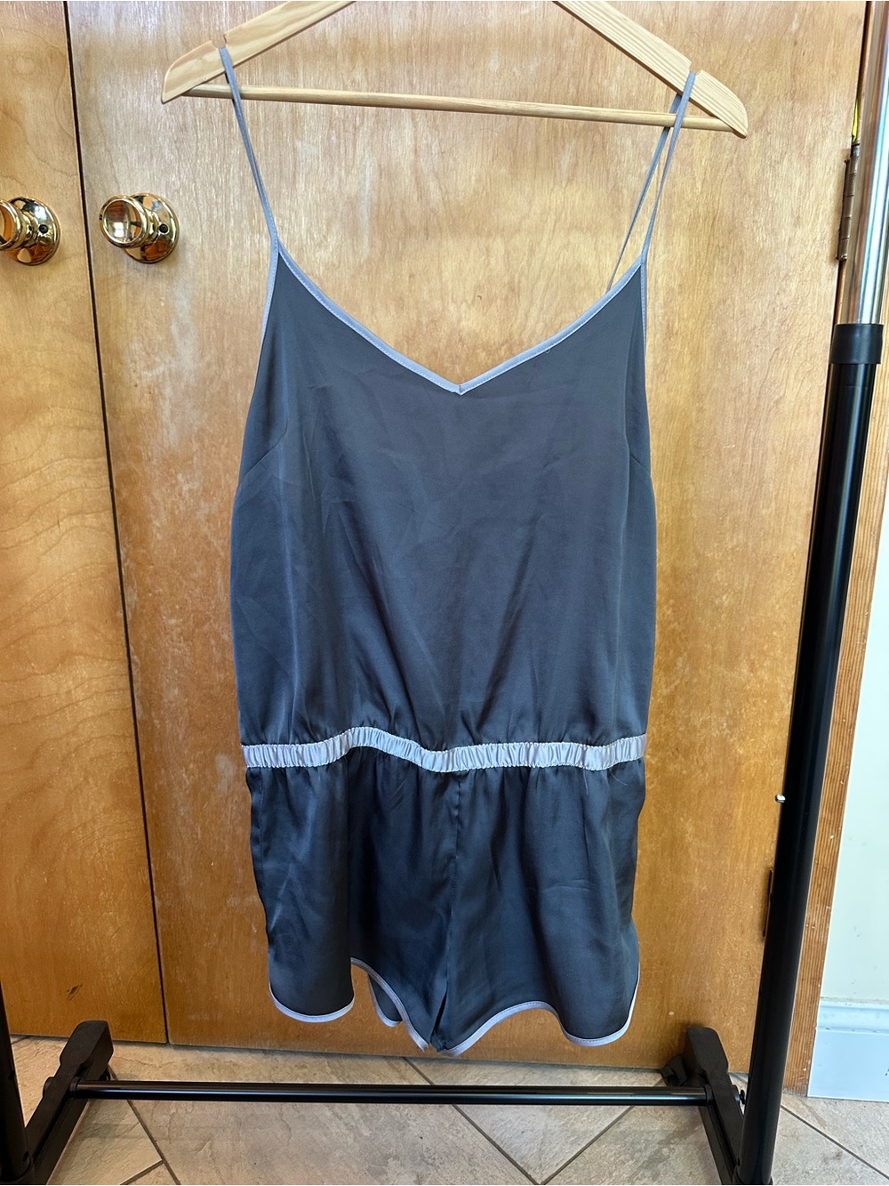 aerie Satin Sleep Romper
